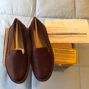 BNIB LL Bean Stonington Leather Slip-On Shoe